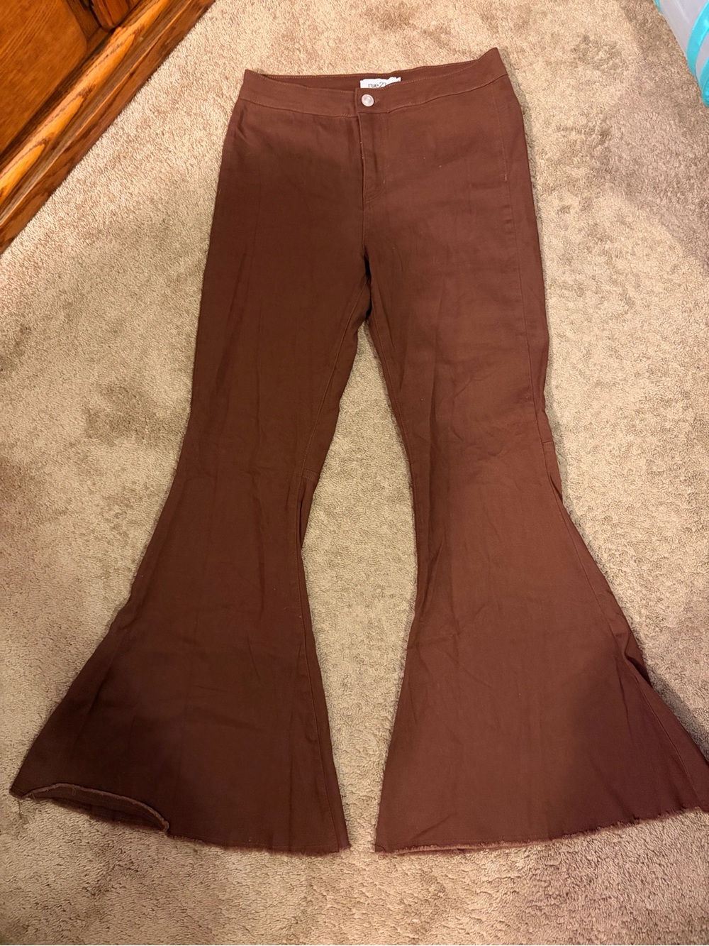 Rue21 Brown High-Waist Wide-Leg Pants - Picture 1 of 4